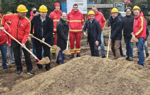 Spatenstich für das Wasserrettungszentrum mit Bayerns Umweltminister Thorsten Glauber